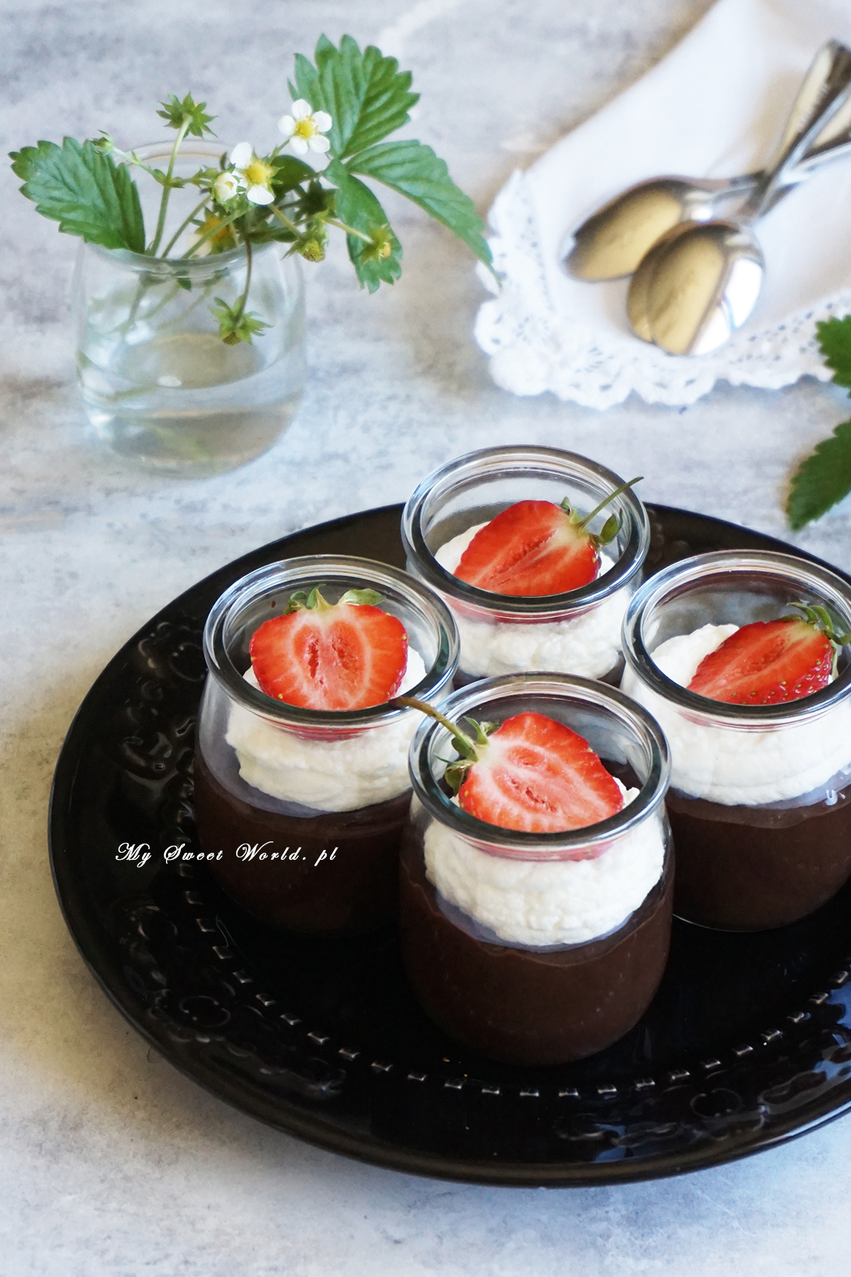 Pots de crème au chocolat- francuskie desery czekoladowe